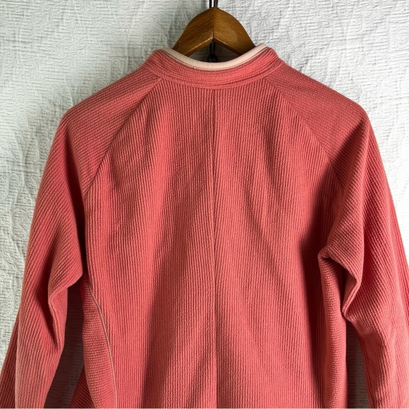 Patagonia Vintage Synchilla Women M Pink Lightweight Ribbed Terry Fleece Jacket - Picture 11 of 16